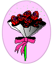 Cartoon of a bouquet of roses