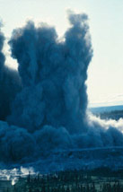picture of explosion for coal mining