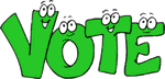 cartoon of the word vote