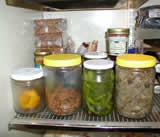 picture of jars being used as glass food storage containers