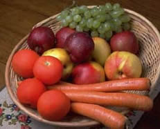 picture of colorful fruits and vegetables