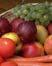 photo of bowl of colorful fruits and vegetables; link for health article, Eating a Variety of Colors Improves Health, and Here's a Little Secret About It