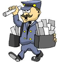 cartoon picture of mailman