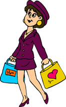 pretentious female shopper