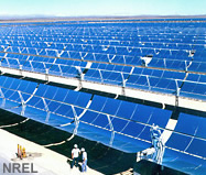 picture of concentrating solar power array