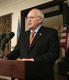 picture of dick cheney at lectern