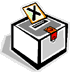 cartoon image of ballot box