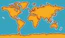graphic - flat map of earth