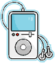 graphic image of mp3 player