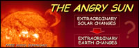 scientific image of the sun; feature story is THE ANGRY SUN - DO EXTRAORDINARY SOLAR CHANGES MEAN EXTRAORDINARY EARTH CHANGES?