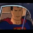 image of Superman riding in a car