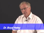picture of dr. boyd haley; click to go to first video page; opens in new window