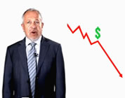 funny US debt downgrade videos link; thumb of Robert Reich next to a down-trending graph