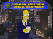 image of homer simpson against NYC backdrop; link for funny animation; opens in new window