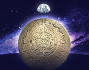 2012 transformation videos link; thumb of Mayan shield against background of cosmic energies