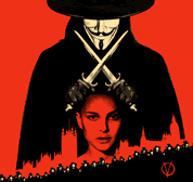 image of 'V for Vendetta' poster; click to view DVD on Amazon.com; opens in new window