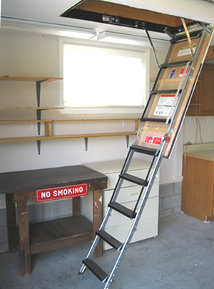 picture of attic steps